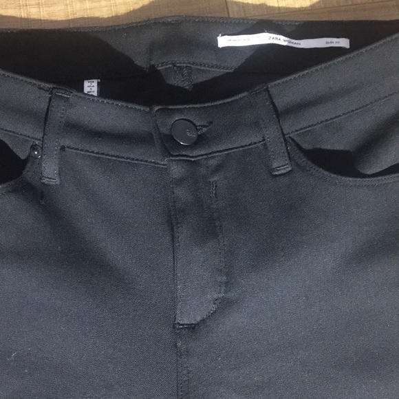 Zara jet black skinny jeans size small - Picture 7 of 10